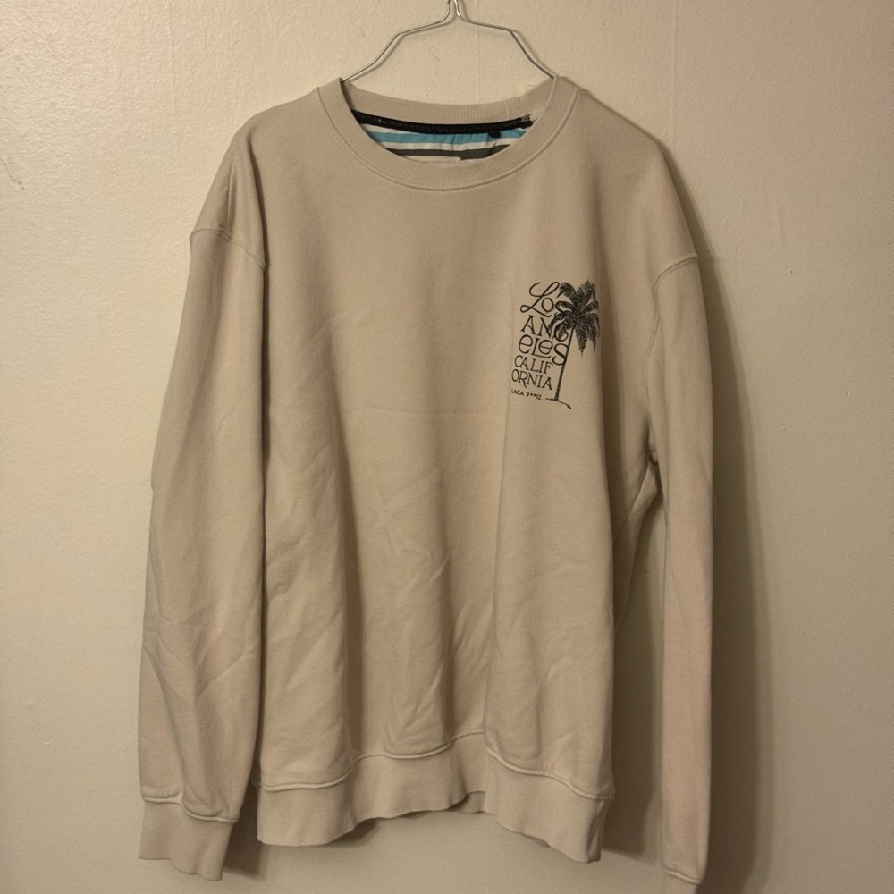Denim & Flower Beige Crewneck Sweater